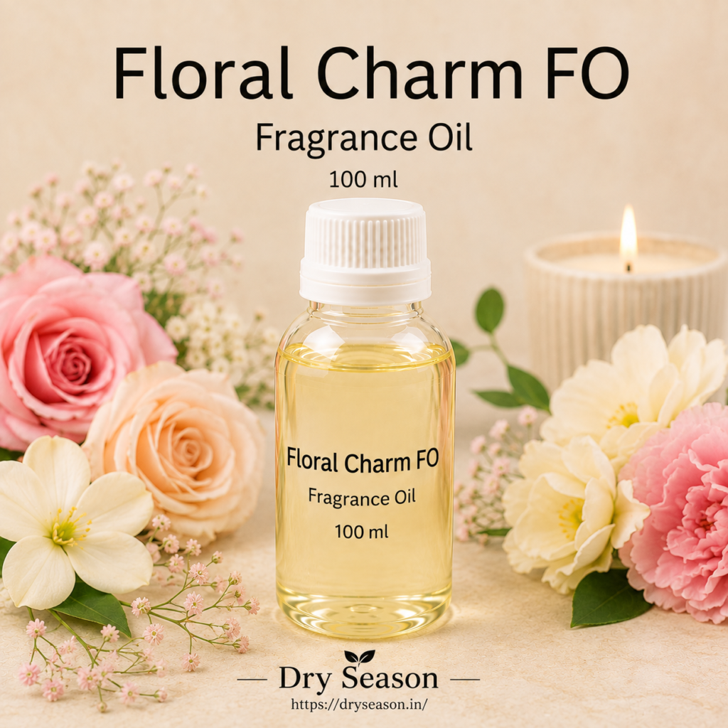 Dry Season Floral Charm FO fragrance oil 100 ml bottle for candle making