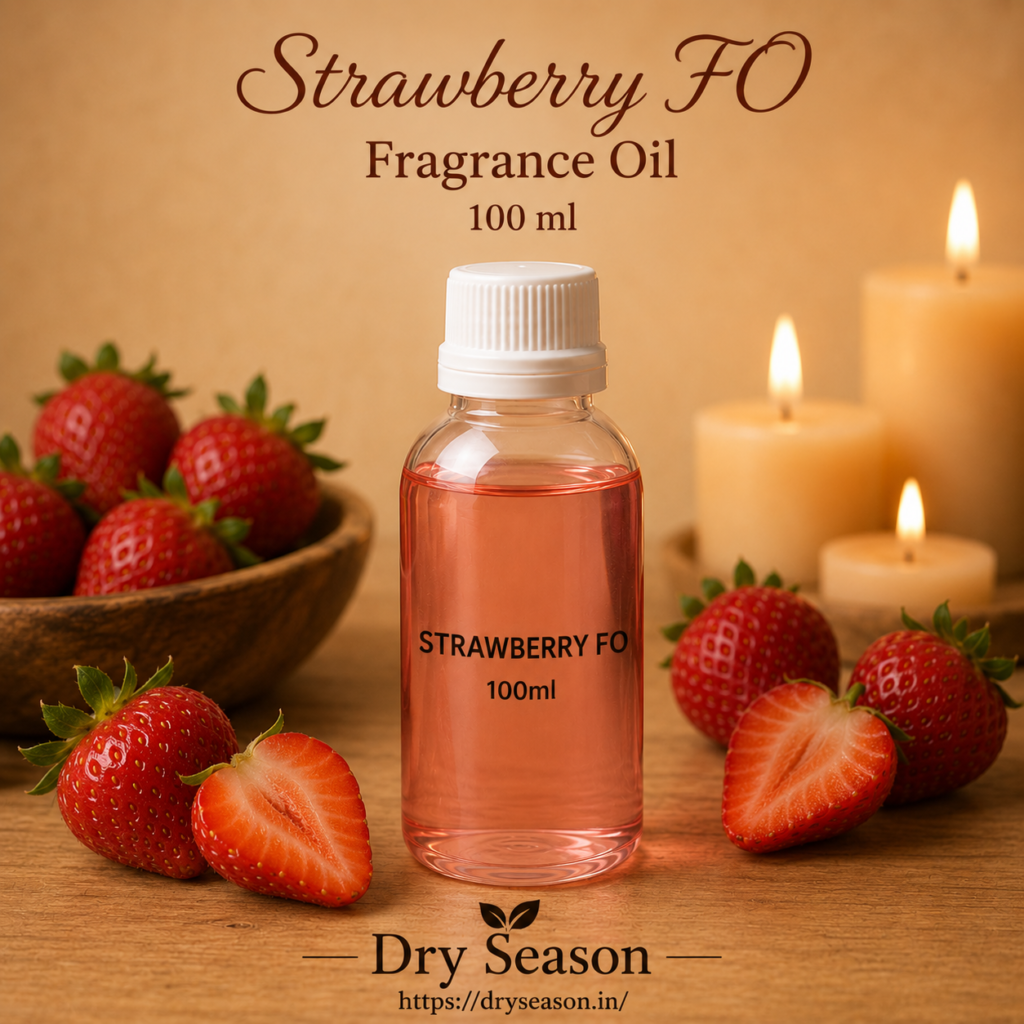 Dry Season Strawberry FO fragrance oil 100 ml bottle for candle making