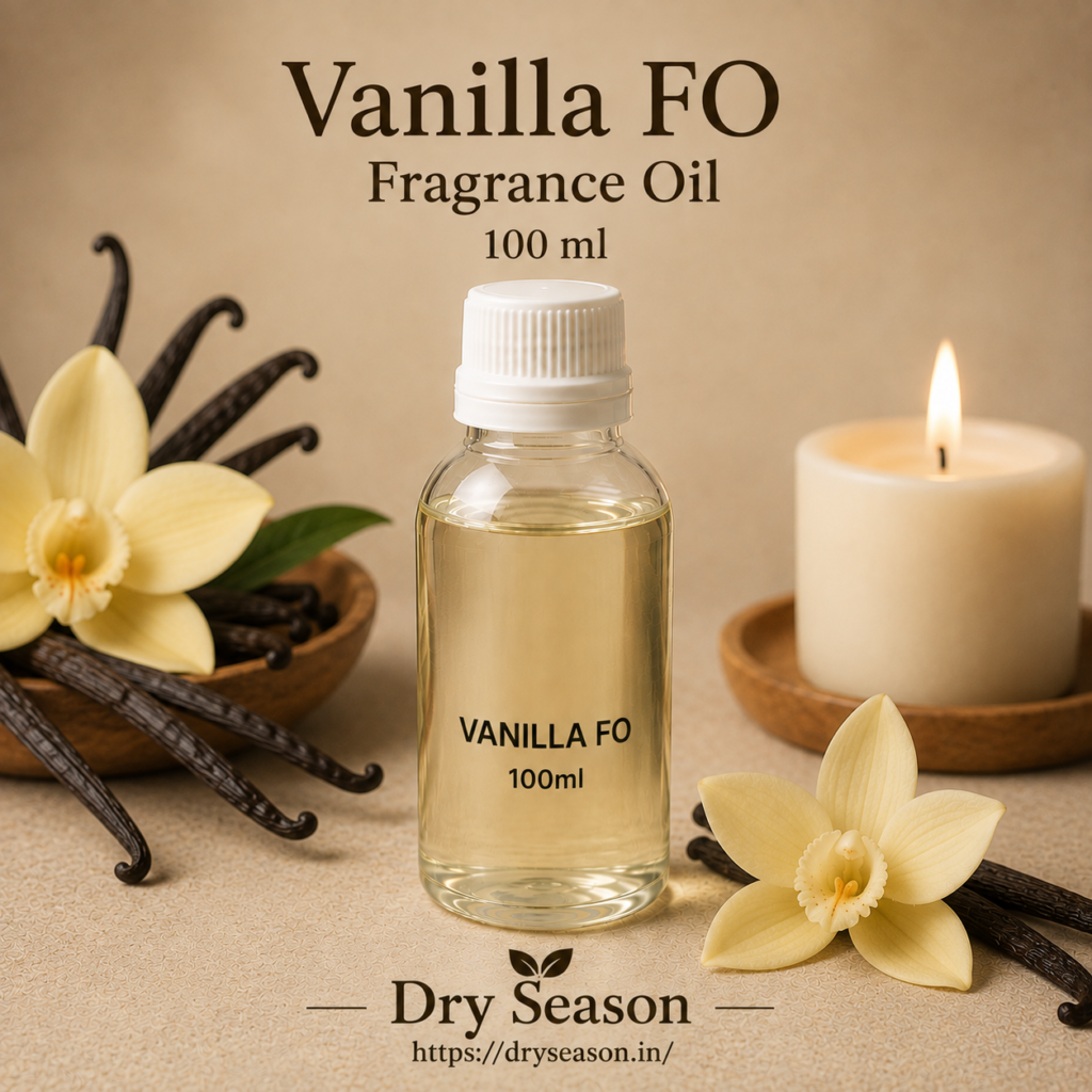 Dry Season Vanilla FO fragrance oil 100 ml bottle for candle making