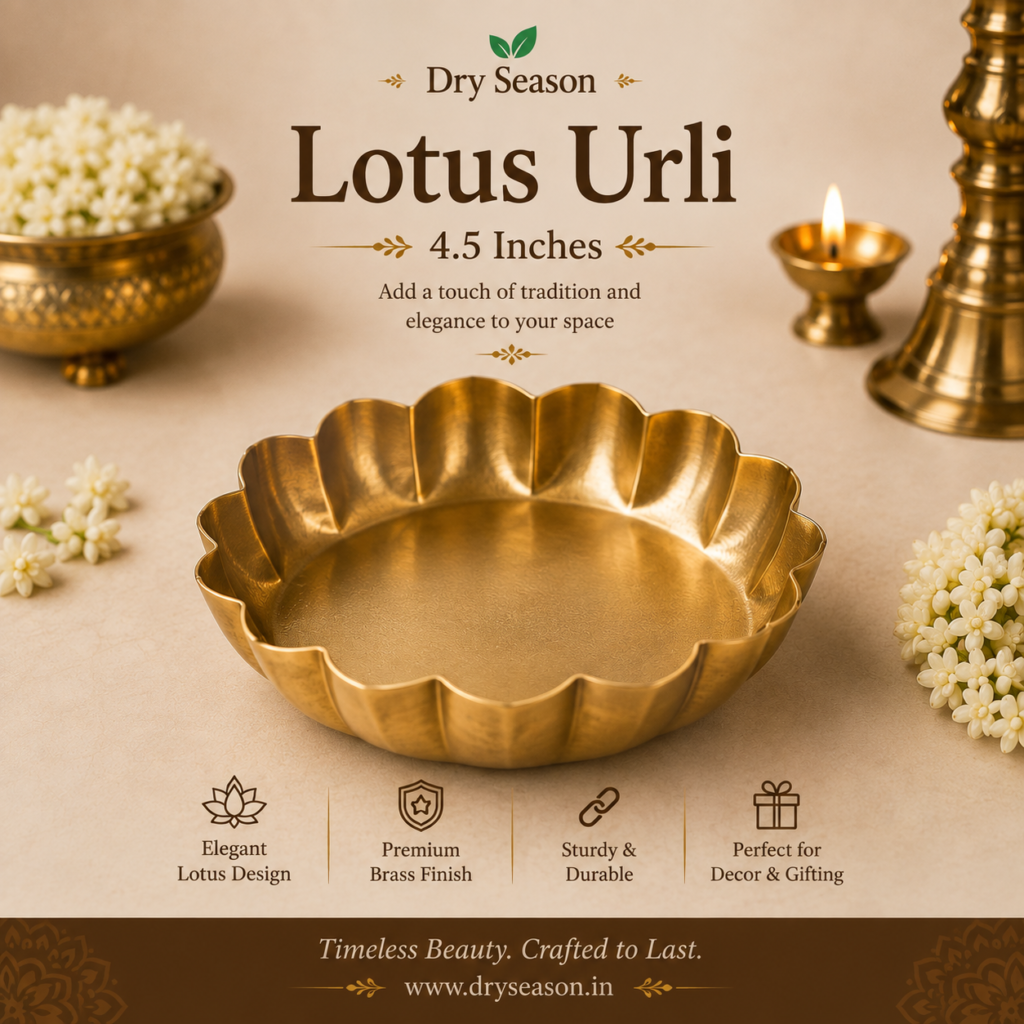 Lotus Urli 4.5 Inches - Dry Season