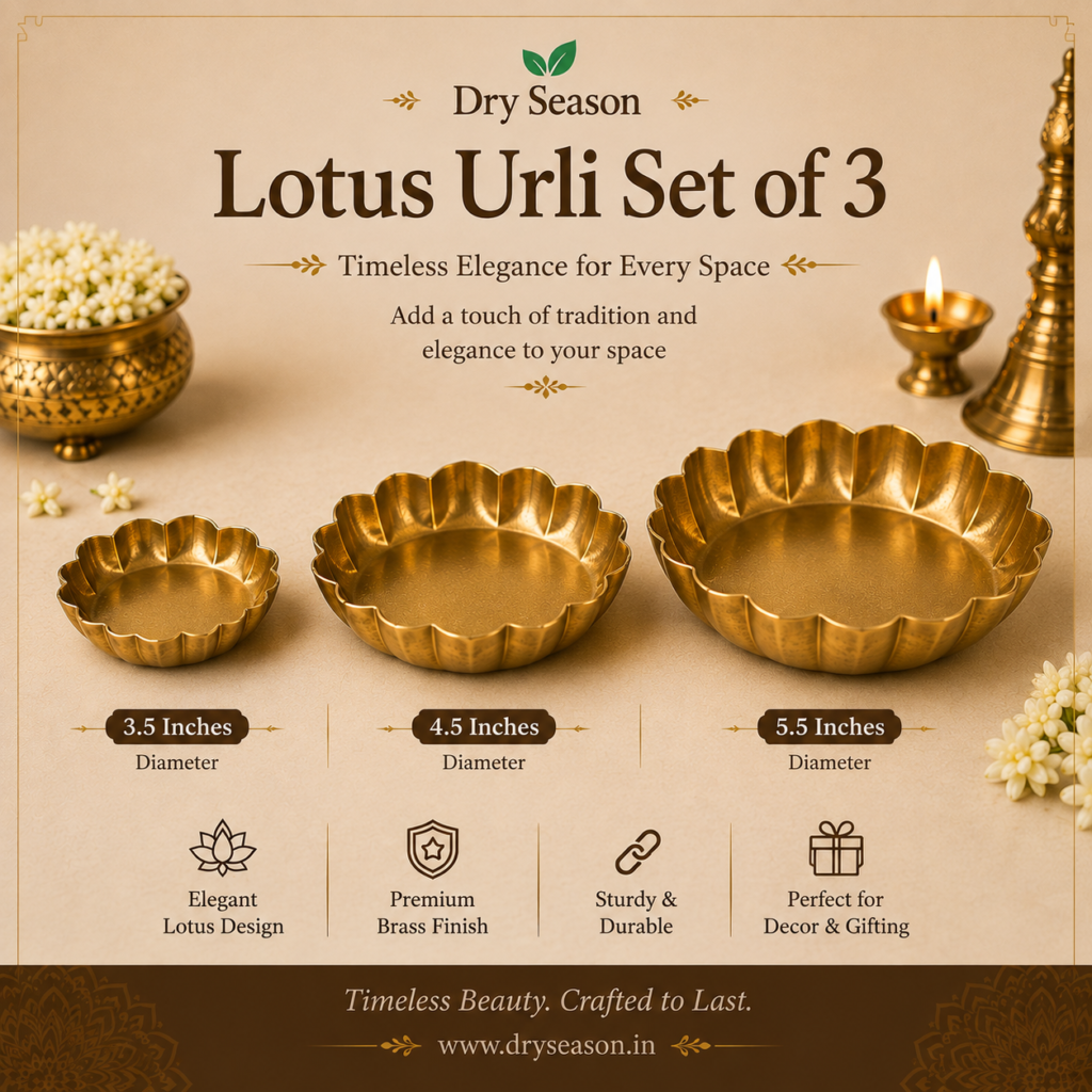 Lotus Urli Set of 3